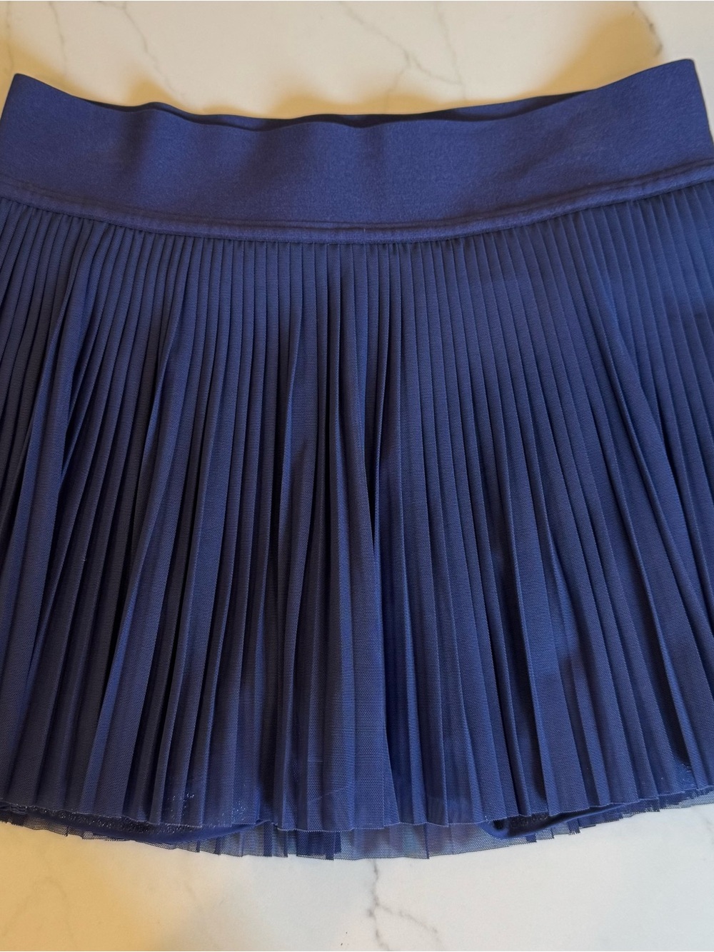 Lululemon Navy Blue Mesh overlay Tennis Skirt size 4